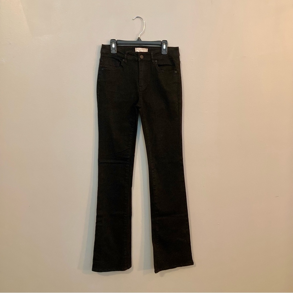 Francesca’s Mid Rise Slim Bootcut Jeans - Black